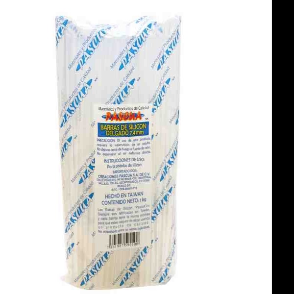 SILICON BARRA DELG. 7MMX25CM. PASCUA KILO C96 PZ.APROX 10